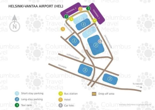 Terminalplattegrond luchthaven Helsinki